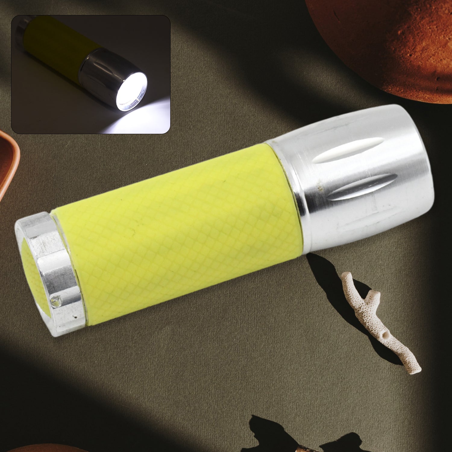 Portable Mini Torch / Flashlight 9 LED Powerful High Lumens Pen Light Easy To Carry, Portable Pocket Compact Torch for Emergency 3 Battery operated (Battery not included / 1 pc) Portable Mini Torch / Flashlight 9 LED Powerful High Lumens Pen Light Easy To Carry, Portable Pocket Compact Torch for Emergency 3 Battery operated (Battery not included / 1 pc)